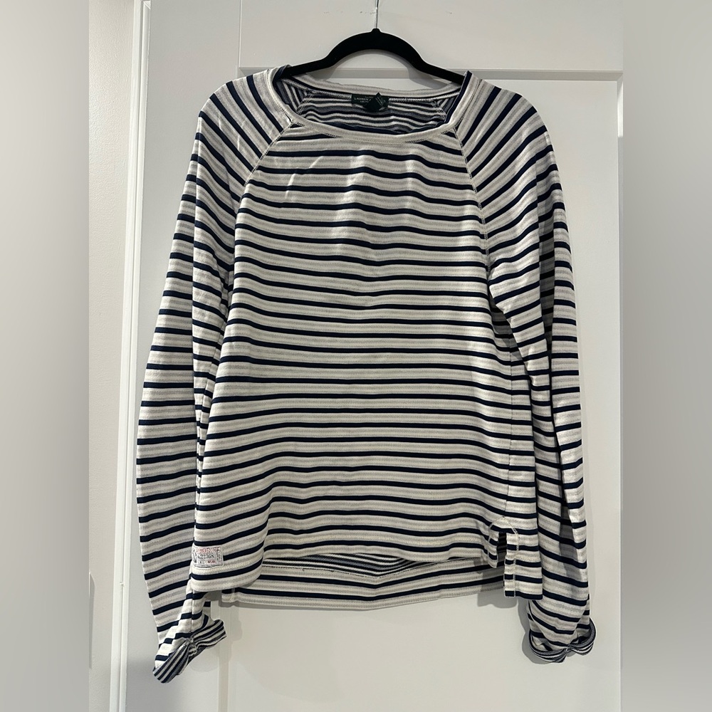 Vintage Ralph Lauren Navy and White Striped Top